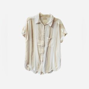 🧨American Eagle Outfitters Women’s Striped Button Up Shirt